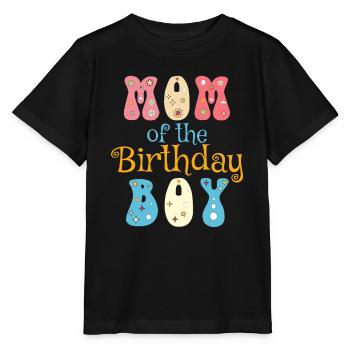 Mom of the birthday boy, Birthday present - Stanley/Stella MINI CREATOR Kids’ T-Shirt - black - Front - Mikhail (115cm)