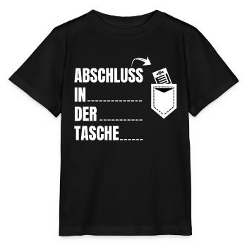 Abschluss in der Tasche Schulabschluss - Stanley/Stella Kinder T-Shirt MINI CREATOR  - Schwarz - Vorne - Mikhail (115cm)