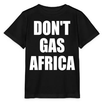 don't gas africa - Stanley/Stella Kinder T-Shirt MINI CREATOR  - Schwarz - Vorne - Mikhail (115cm)