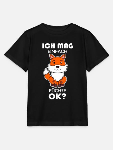 Wald Wildtier Fuchs Geschenk - Stanley/Stella Kinder T-Shirt MINI CREATOR - Schwarz