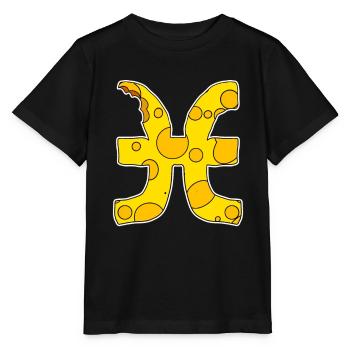 Sternzeichen Fisch Symbol Fische - Stanley/Stella Kinder T-Shirt MINI CREATOR  - Schwarz - Vorne - Mikhail (115cm)