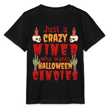 Gruselig lustig Halloween Spruch Minenarbeiter - Stanley/Stella Kinder T-Shirt MINI CREATOR  - Schwarz - Vorne - Mikhail (115cm)