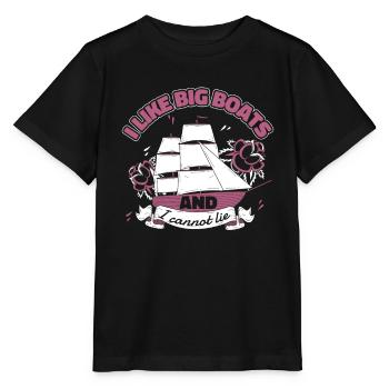 Seglen Segelboot Segler - Stanley/Stella Kinder T-Shirt MINI CREATOR  - Schwarz - Vorne - Mikhail (115cm)