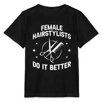 Coiffeur Coiffeur Coiffure Coiffure Coiffure Coiffure - T-shirt bio MINI CREATOR Stanley/Stella Enfant - noir - Devant - Mikhail (115cm)