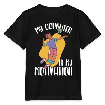 Volleyball Beach Volleyball - Stanley/Stella MINI CREATOR Kids’ T-Shirt - black - Front - Mikhail (115cm)