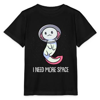 Axolotl Salamander - Stanley/Stella Kinder T-Shirt MINI CREATOR  - Schwarz - Vorne - Mikhail (115cm)