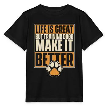 Dresseur de chiens Dresseur de chiens - T-shirt bio MINI CREATOR Stanley/Stella Enfant - noir - Devant - Mikhail (115cm)