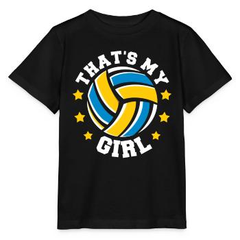 Volleyball Volleyball Joueur Volleyball Mère Volleyball Maman - T-shirt bio MINI CREATOR Stanley/Stella Enfant - noir - Devant - Mikhail (115cm)