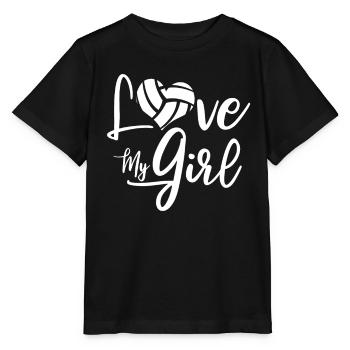Volleyball Volleyball Coeur Volleyball Mama - T-shirt bio MINI CREATOR Stanley/Stella Enfant - noir - Devant - Mikhail (115cm)