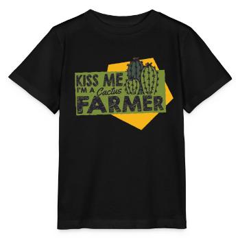 Cactus Garden Cactus - T-shirt bio MINI CREATOR Stanley/Stella Enfant - noir - Devant - Mikhail (115cm)