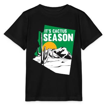 Cactus Garden Cactus - T-shirt bio MINI CREATOR Stanley/Stella Enfant - noir - Devant - Mikhail (115cm)