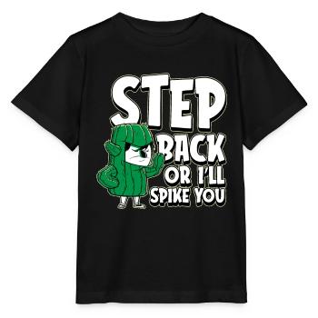 Cactus Jardin Cactus - T-shirt bio MINI CREATOR Stanley/Stella Enfant - noir - Devant - Mikhail (115cm)