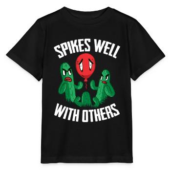 Cactus Jardin Cactus - T-shirt bio MINI CREATOR Stanley/Stella Enfant - noir - Devant - Mikhail (115cm)