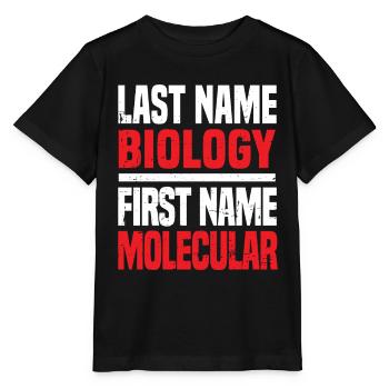 Biologiste Biologiste moléculaire - T-shirt bio MINI CREATOR Stanley/Stella Enfant - noir - Devant - Mikhail (115cm)