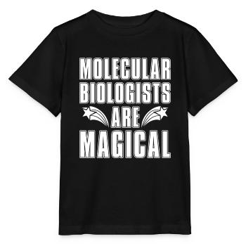 Biologiste Biologiste Magique Moléculaire Biologiste - T-shirt bio MINI CREATOR Stanley/Stella Enfant - noir - Devant - Mikhail (115cm)