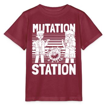 Biologie Biologe Zellmutation Molekularbiologe - Stanley/Stella Kinder T-Shirt MINI CREATOR  - Burgunderrot - Vorne - Kain (125cm)