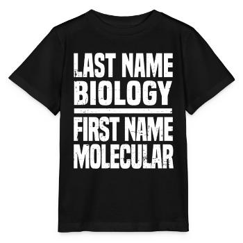 Biologiste Biologiste moléculaire - T-shirt bio MINI CREATOR Stanley/Stella Enfant - noir - Devant - Mikhail (115cm)