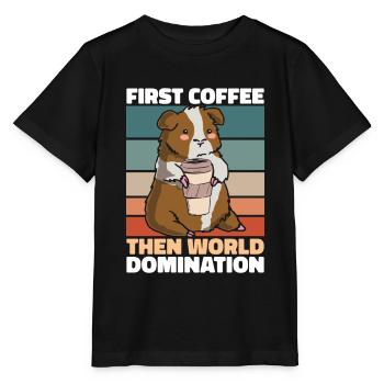 Guinea pig guinea pig coffee - Stanley/Stella MINI CREATOR Kids’ T-Shirt - black - Front - Mikhail (115cm)