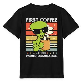 Alien Alien Sunglasses Café - T-shirt bio MINI CREATOR Stanley/Stella Enfant - noir - Devant - Mikhail (115cm)