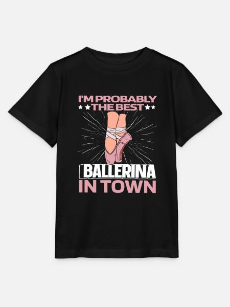 Ballet Balerina Witzig - Stanley/Stella Kinder T-Shirt MINI CREATOR - Schwarz