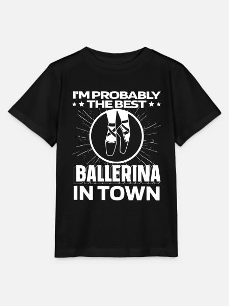 Ballet Balerina Witzig - Stanley/Stella Kinder T-Shirt MINI CREATOR - Schwarz