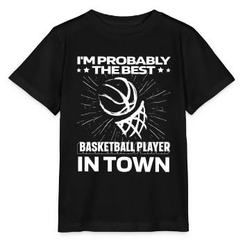 Basketball Basketball Players Funny - Stanley/Stella MINI CREATOR Kids’ T-Shirt - black - Front - Mikhail (115cm)