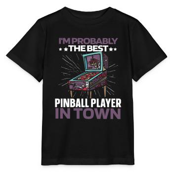 Pinball Arcade Maschine - Stanley/Stella Kinder T-Shirt MINI CREATOR  - Schwarz - Vorne - Mikhail (115cm)