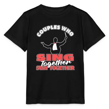 Chorleiter Paar - Stanley/Stella Kinder T-Shirt MINI CREATOR  - Schwarz - Vorne - Mikhail (115cm)