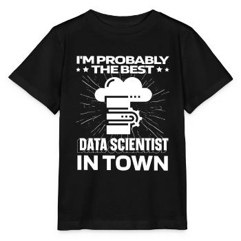 Data Science Data Analyst Server - Stanley/Stella Kinder T-Shirt MINI CREATOR  - Schwarz - Vorne - Mikhail (115cm)