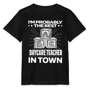 Enseignante maternelle Assistante maternelle Lustig - T-shirt bio MINI CREATOR Stanley/Stella Enfant - noir - Devant - Mikhail (115cm)