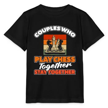 Chess Pair - Stanley/Stella MINI CREATOR Kids’ T-Shirt - black - Front - Mikhail (115cm)