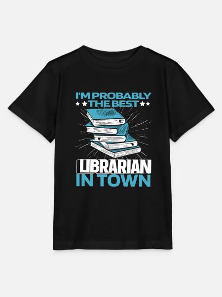 Bibliothekar Lustig - Stanley/Stella Kinder T-Shirt MINI CREATOR  - Schwarz