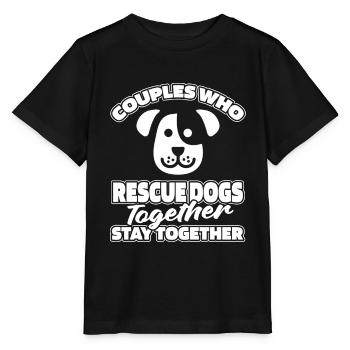 Dog Rescue Dog Pair - Stanley/Stella MINI CREATOR Kids’ T-Shirt - black - Front - Mikhail (115cm)