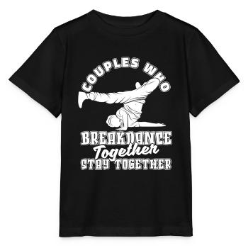 Breakdance Breakdancer Breakdancing Couple - Stanley/Stella MINI CREATOR Kids’ T-Shirt - black - Front - Mikhail (115cm)