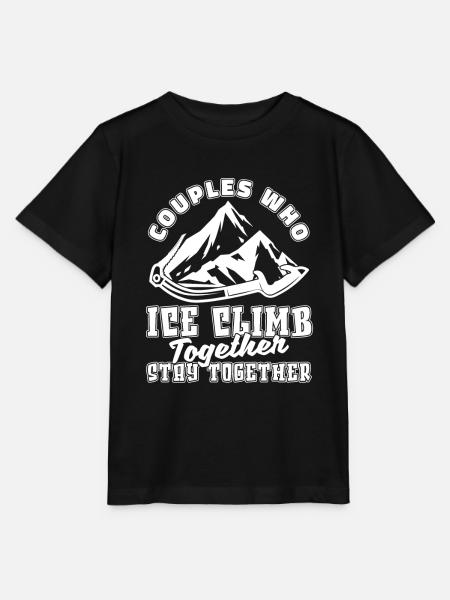 Eisklettern Paar - Stanley/Stella Kinder T-Shirt MINI CREATOR - Schwarz