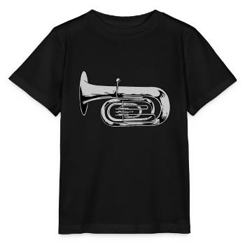 Fanfare Procession Tuba - Stanley/Stella MINI CREATOR Kids’ T-Shirt - black - Front - Mikhail (115cm)