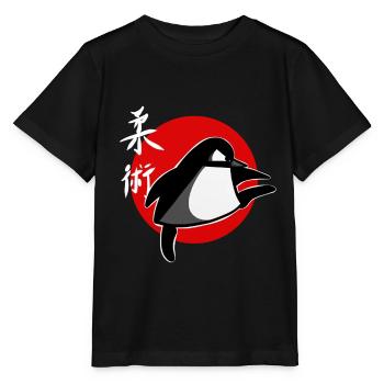 drôle Ju Jutsu Penguin Sticker Shirt Jiu Jitsu - T-shirt bio MINI CREATOR Stanley/Stella Enfant - noir - Devant - Mikhail (115cm)