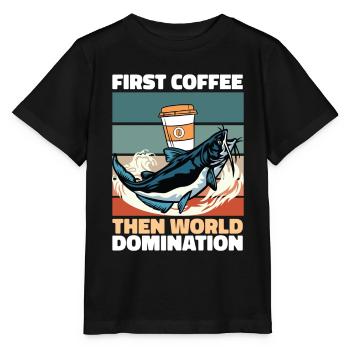 Wels Kaffee - Stanley/Stella Kinder T-Shirt MINI CREATOR  - Schwarz - Vorne - Mikhail (115cm)