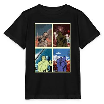 Zombie Halloween Creepy - Stanley/Stella MINI CREATOR Kids’ T-Shirt - black - Front - Mikhail (115cm)