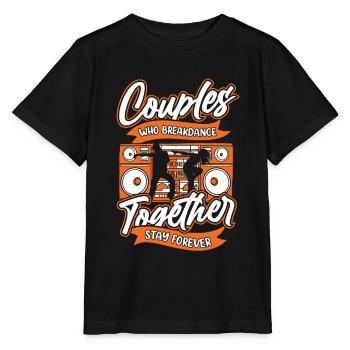 Breakdance Breakdancer Breakdancing Couple - Stanley/Stella MINI CREATOR Kids’ T-Shirt - black - Front - Mikhail (115cm)