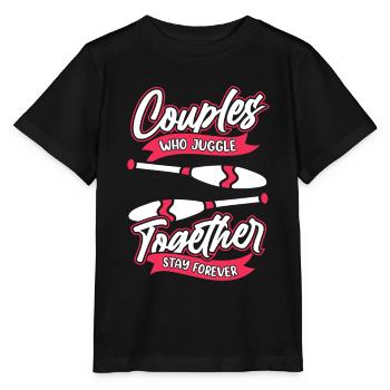 Jongler Couple Jongleur - T-shirt bio MINI CREATOR Stanley/Stella Enfant - noir - Devant - Mikhail (115cm)