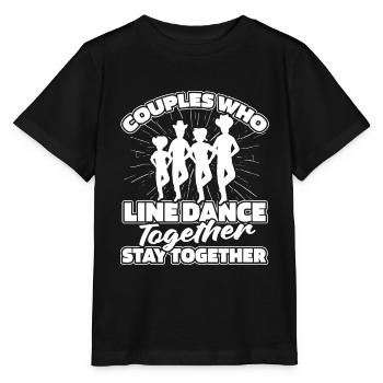 Line Dance Couple - Stanley/Stella MINI CREATOR Kids’ T-Shirt - black - Front - Mikhail (115cm)