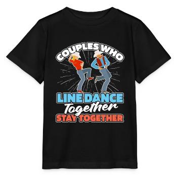 Line Dance Couple - Stanley/Stella MINI CREATOR Kids’ T-Shirt - black - Front - Mikhail (115cm)