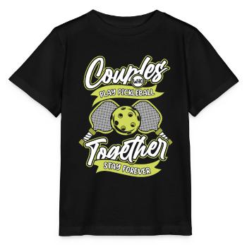 Pickleball pair - Stanley/Stella MINI CREATOR Kids’ T-Shirt - black - Front - Mikhail (115cm)
