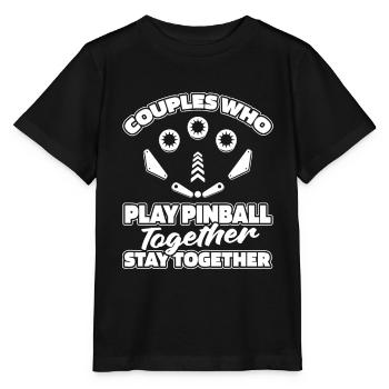Pinball Pair - Stanley/Stella MINI CREATOR Kids’ T-Shirt - black - Front - Mikhail (115cm)