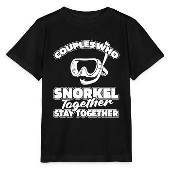 Schnorcheln Paar - Stanley/Stella Kinder T-Shirt MINI CREATOR  - Schwarz - Vorne - Mikhail (115cm)