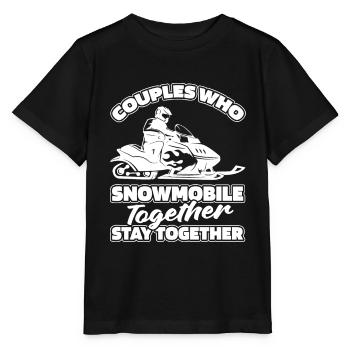 Paire de motoneiges - T-shirt bio MINI CREATOR Stanley/Stella Enfant - noir - Devant - Mikhail (115cm)