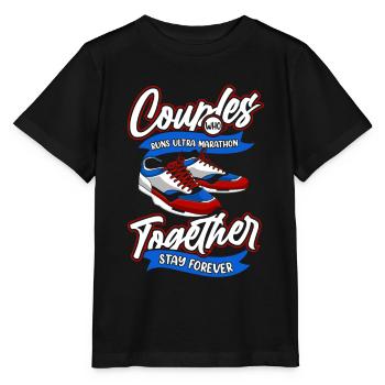 Ultramarathon Couple - Stanley/Stella MINI CREATOR Kids’ T-Shirt - black - Front - Mikhail (115cm)