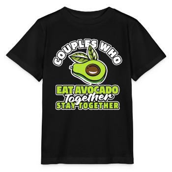 Avocado pair - Stanley/Stella MINI CREATOR Kids’ T-Shirt - black - Front - Mikhail (115cm)