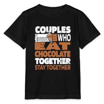 Chocolate Chocolate Pair - Stanley/Stella MINI CREATOR Kids’ T-Shirt - black - Front - Mikhail (115cm)